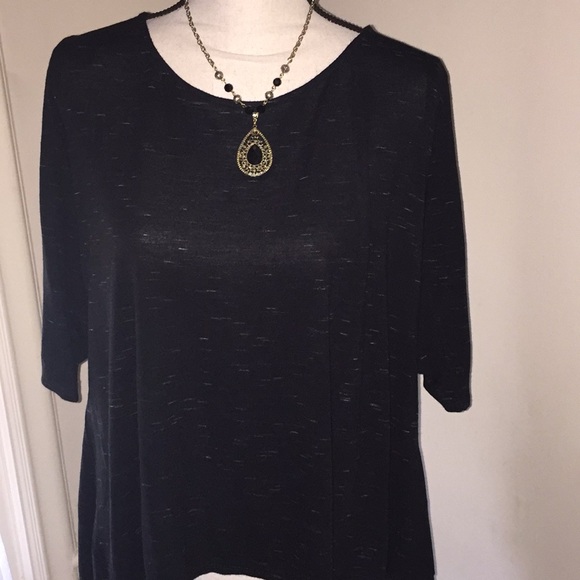 Olivia Moon Tops - Hi-Lo Top w/Back Zip by Olivia Moon